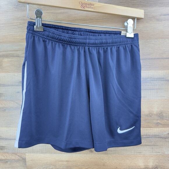 Nike Pants - Nike Dri Fit Shorts Elastic Waist Inside Drawstring Relaxed Blue 6" Size S